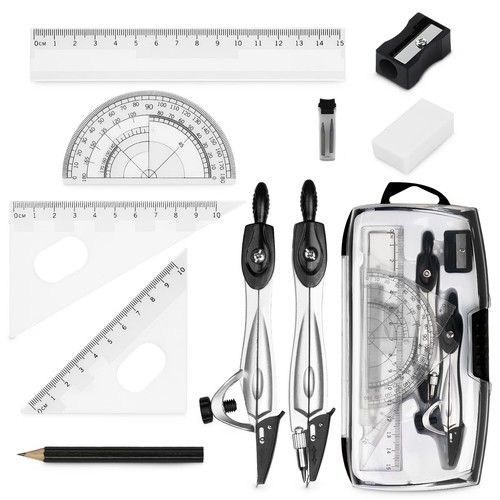 10pcs maths set - maths, protractor