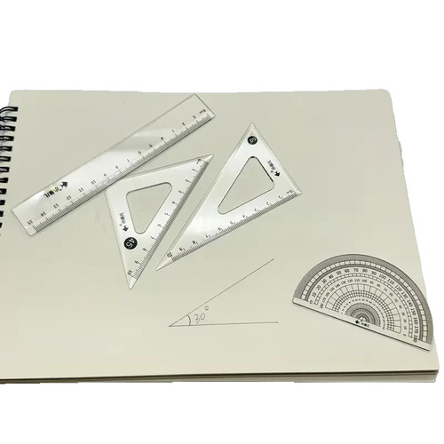 Maths geometry set 4pcs - maths, ruler