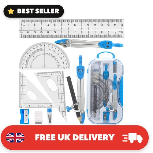 Geometry compass set - set, 10pcs