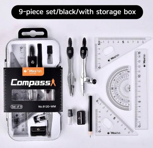 9pcs student geometry - geometry, drawing