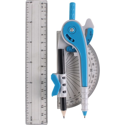 Ruler protractor compass - protractor,