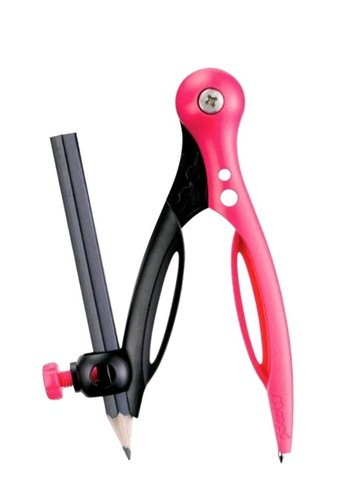 Pink compass pencil - &, for