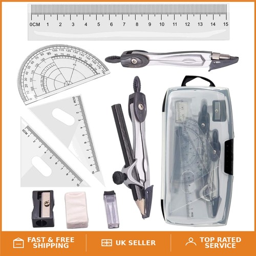 Piece geometry compass set - 10-piece,