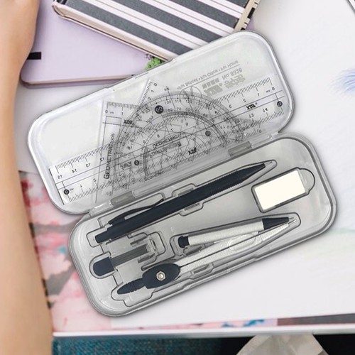 Compass and protractor - and, set