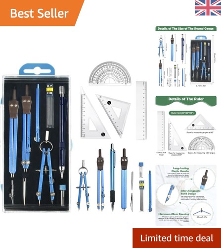 Ergonomic geometry compass set - ergonomic,