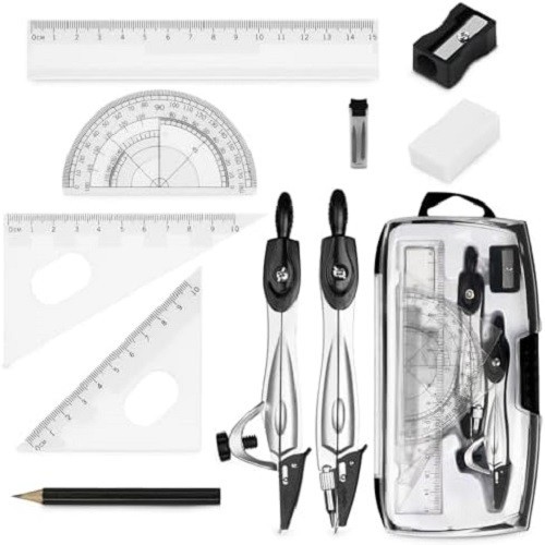 10pcs maths set protractor - 10pcs,