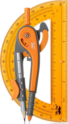 Geometry compass protractor - &,