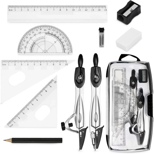 10pcs maths set protractor - set,,