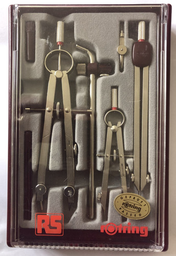 Vintage rotring compass set - vintage,
