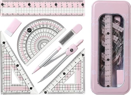 Protractor and compass - and,