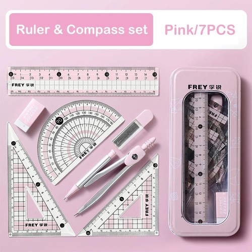 7pcs maths geometry set - maths,