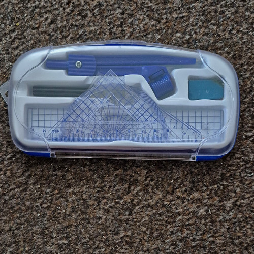 Maths geometry set plastic - geometry, in