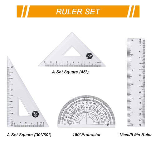 Vicloon geometry compass - geometry, set